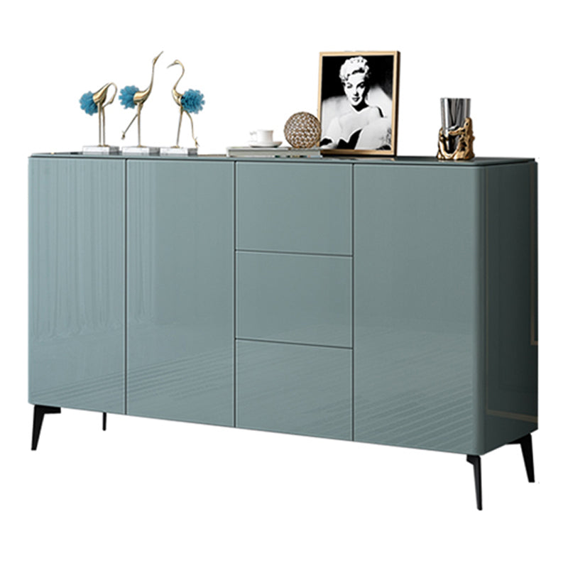 Glam Style Sideboard Wood Dining Buffet with Cabinets and Drawers