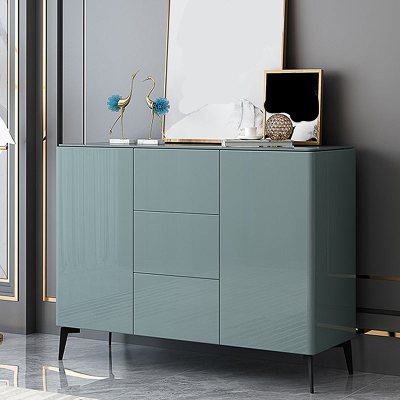 Glam Style Sideboard Wood Dining Buffet with Cabinets and Drawers