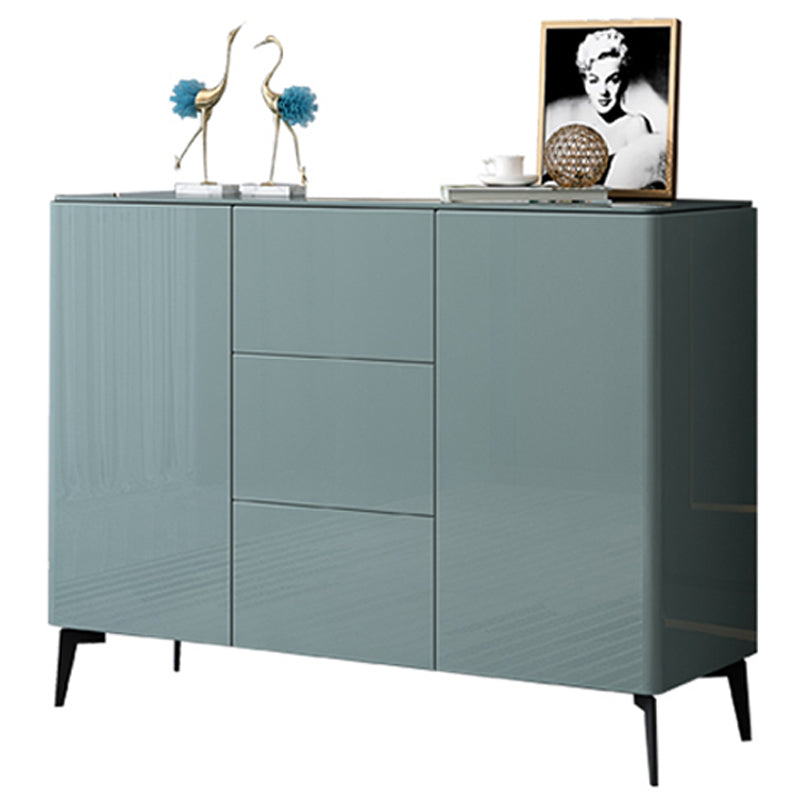 Glam Style Sideboard Wood Dining Buffet with Cabinets and Drawers