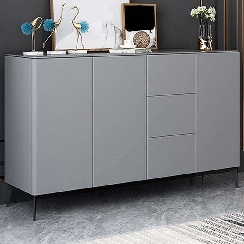 Glam Style Sideboard Wood Dining Buffet with Cabinets and Drawers