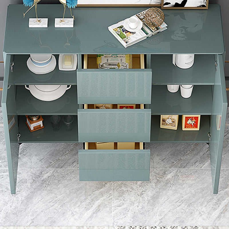 Glam Style Sideboard Wood Dining Buffet with Cabinets and Drawers