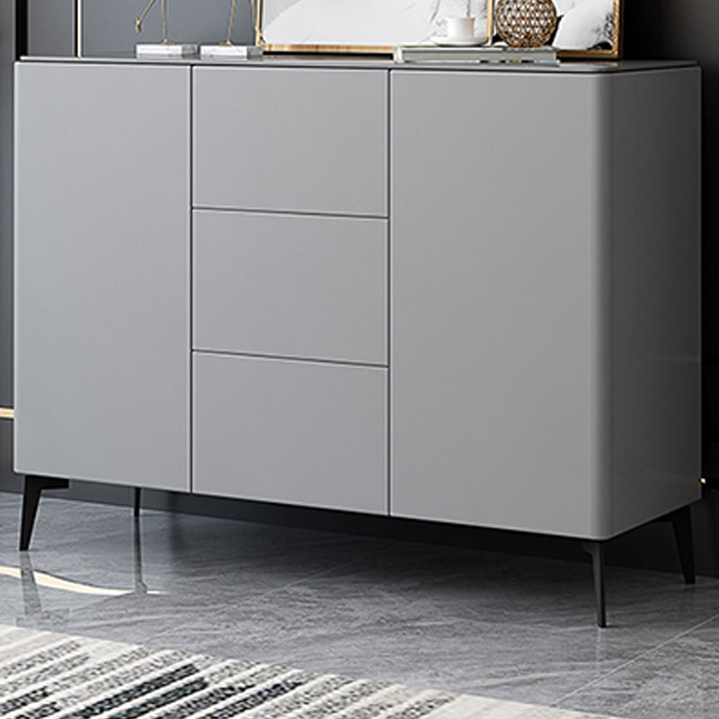 Glam Style Sideboard Wood Dining Buffet with Cabinets and Drawers