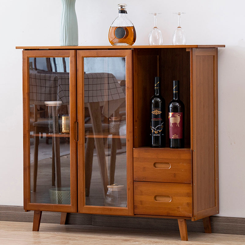 Modern Style Buffet Sideboard Engineer Wood Buffet Stand with Cabinets