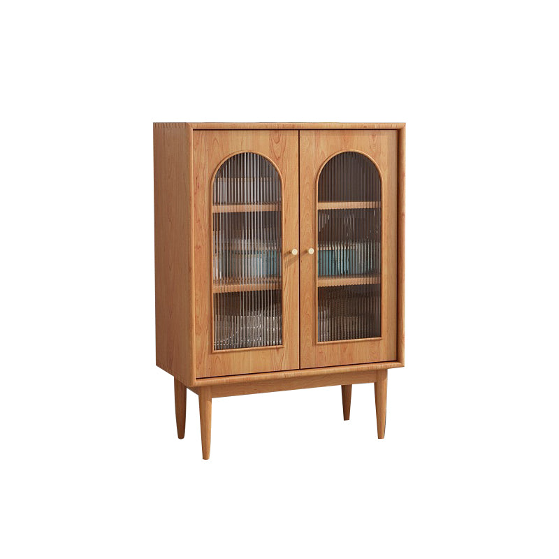 Modern Style Buffet Sideboard Solid Wood 42.5"H Buffet Stand with Cabinets