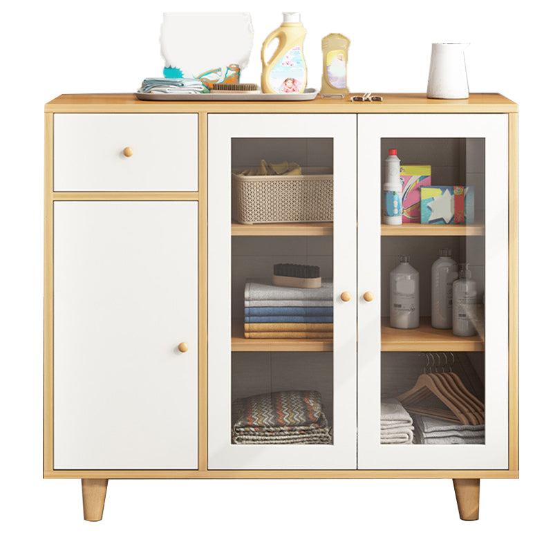 Modern Style Buffet Sideboard Wood Buffet Stand with Cabinets