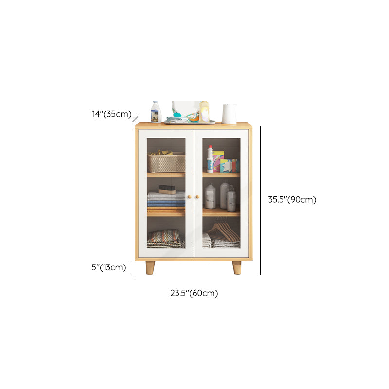 Modern Style Buffet Sideboard Wood Buffet Stand with Cabinets