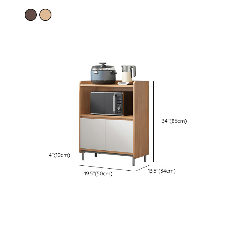 Contemporary Style Buffet Sideboard Wood Buffet Stand with Cabinet