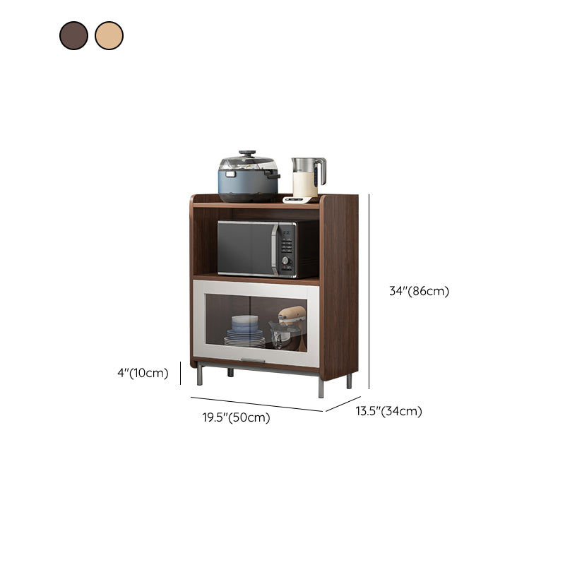 Contemporary Style Buffet Sideboard Wood Buffet Stand with Cabinet