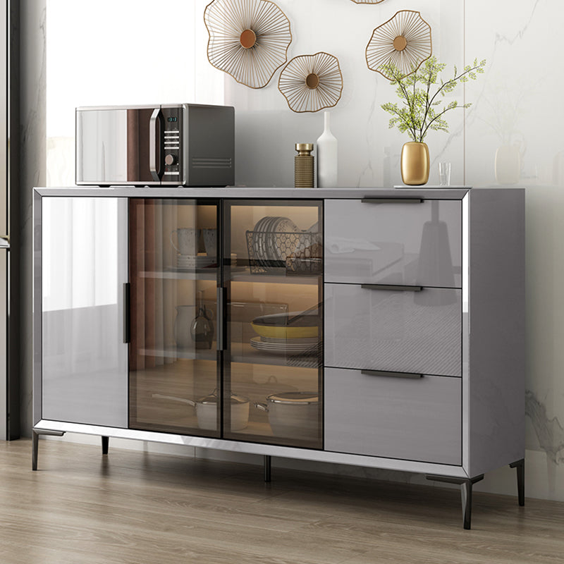 Modern Sideboard Buffet Cabinets Buffet Sideboard with LED Lights