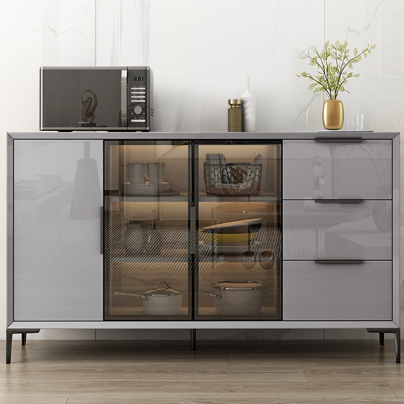 Modern Sideboard Buffet Cabinets Buffet Sideboard with LED Lights