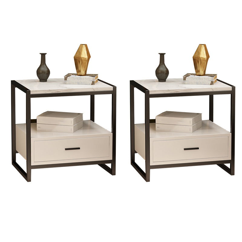 Drawers Included Bedside Cabin Contemporary Night Table for Bedroom