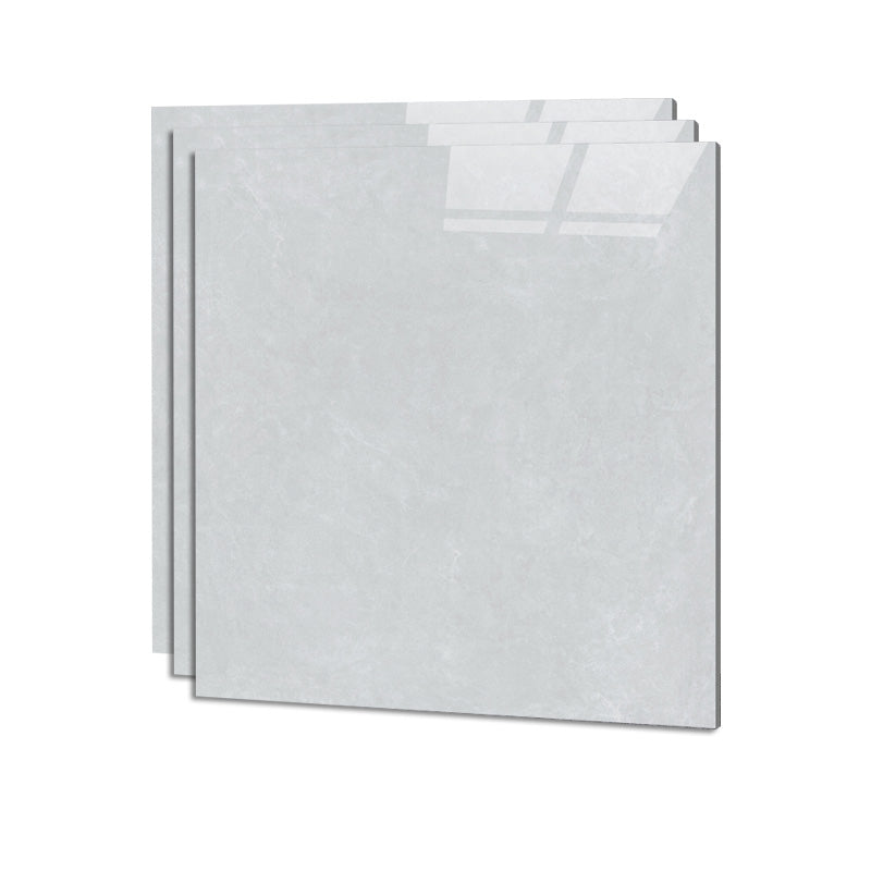 Square Ceramic Polished Straight Edge Singular Tile Marble Look Bathroom Floor