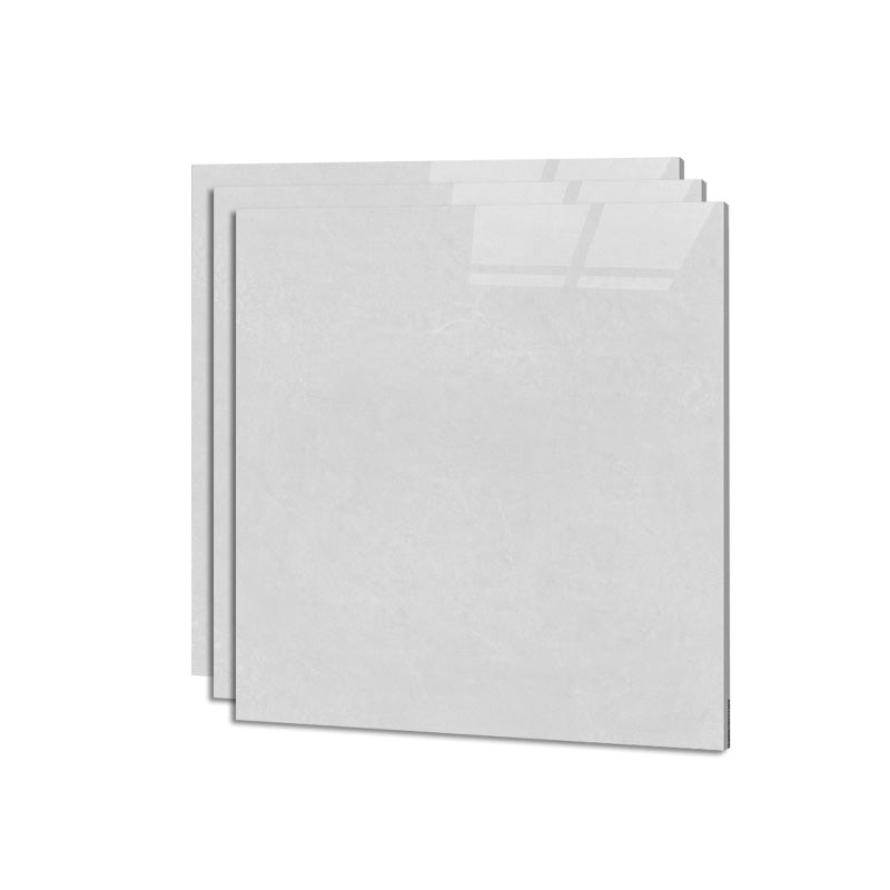 Square Ceramic Polished Straight Edge Singular Tile Marble Look Bathroom Floor