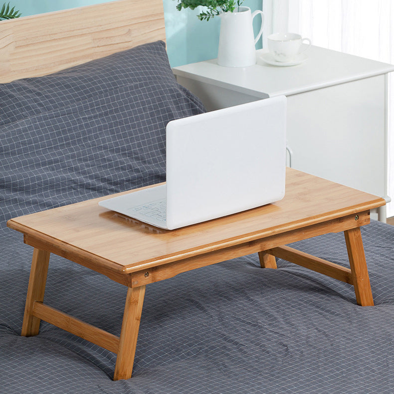 Solid Wood Modern Laptop Desk Floating Rectangular Writing Desk