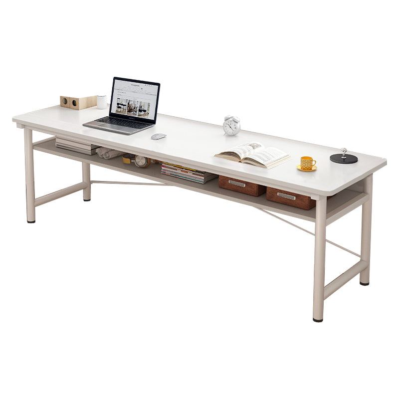 Modern Wooden Office Desk Rectangular Writing Desk with Shelf