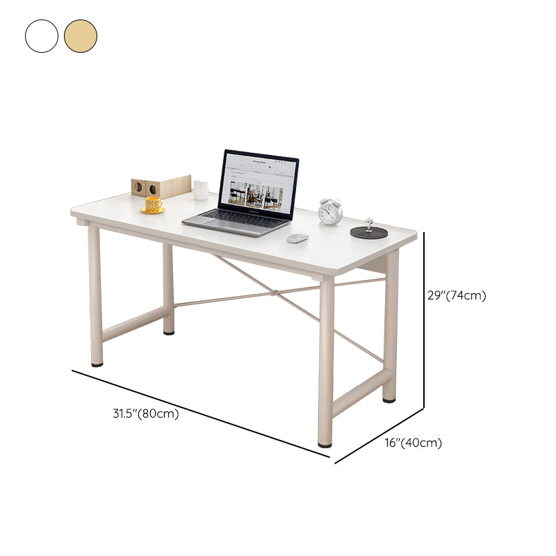 Modern Wooden Office Desk Rectangular Writing Desk with Shelf