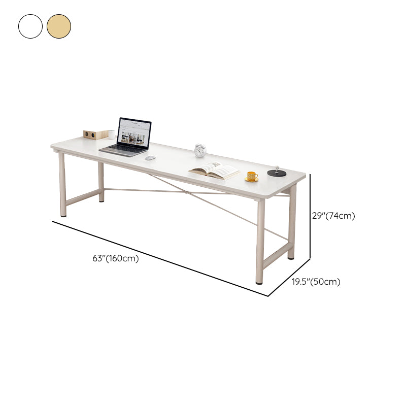 Modern Wooden Office Desk Rectangular Writing Desk with Shelf