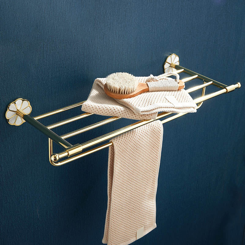 Metal Simple Bathroom Accessory as Individual or as a Set in Gold