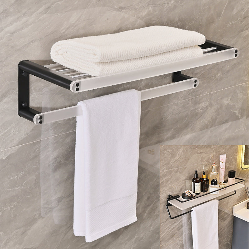 Metal and Acrylic Bathroom Accessory as Individual or as a Set in Black