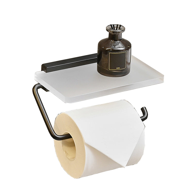 Metal and Acrylic Bathroom Accessory as Individual or as a Set in Black