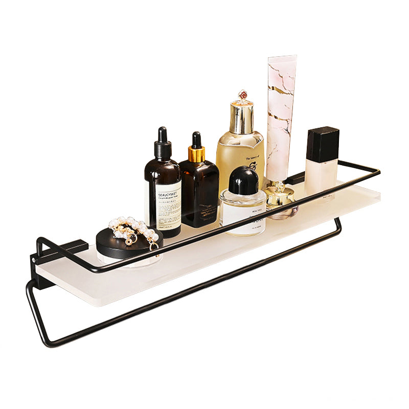 Metal and Acrylic Bathroom Accessory as Individual or as a Set in Black