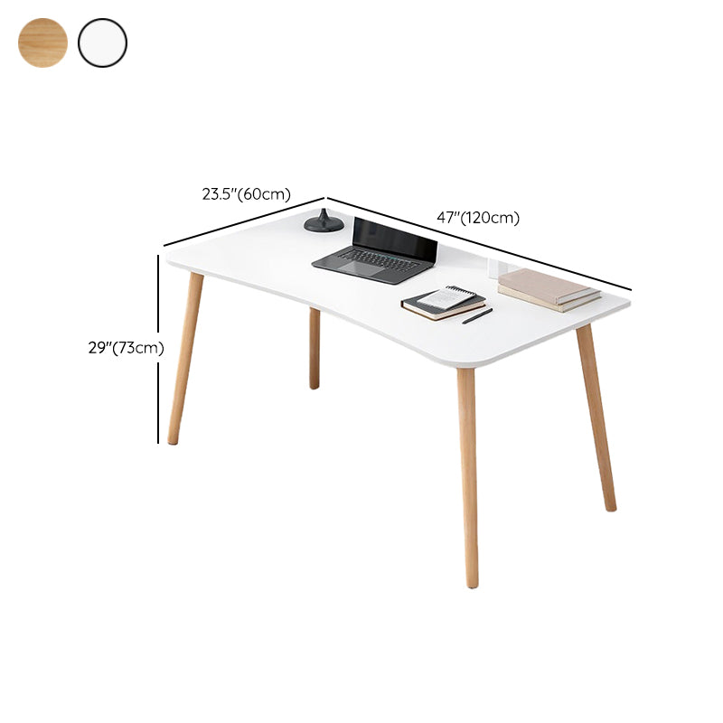 Home 28.74" Tall Writing Desk Parsons Base Wooden Writing Desk with Legs