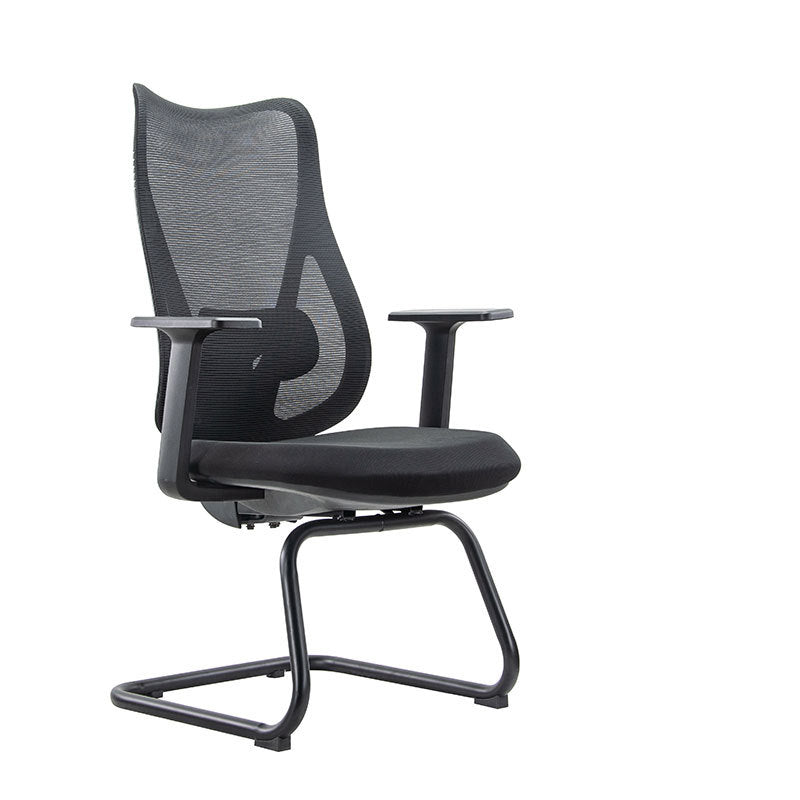 25" Wide Contemporary Desk Chair Black Breathable AirGrid Office Chair