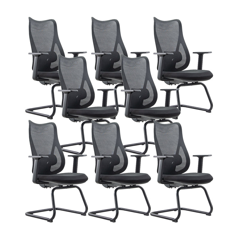 25" Wide Contemporary Desk Chair Black Breathable AirGrid Office Chair