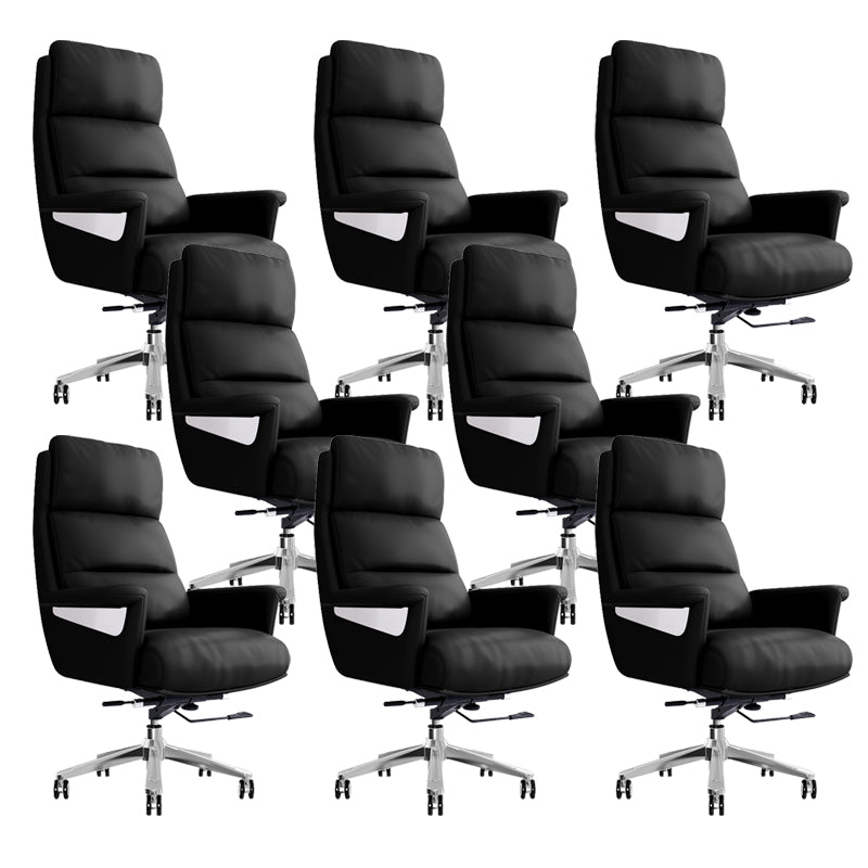 29"W Contemporary Managers Chair High Back Leather Executive Chair