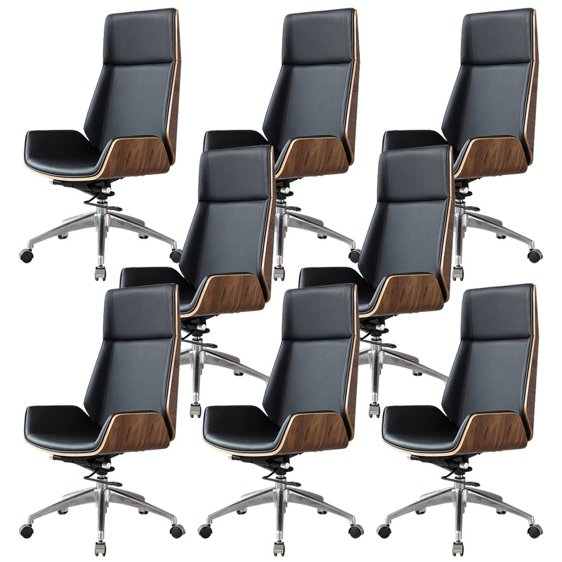 Contemporary Slide Swivel Chair Executive High Back Managers Chair