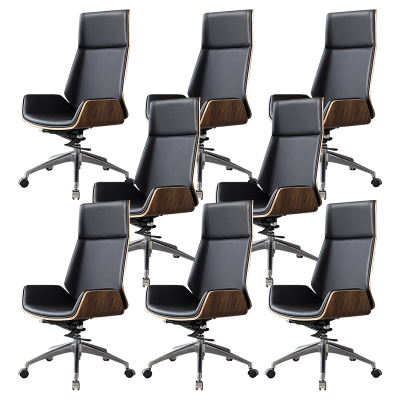 Contemporary Slide Swivel Chair Executive High Back Managers Chair