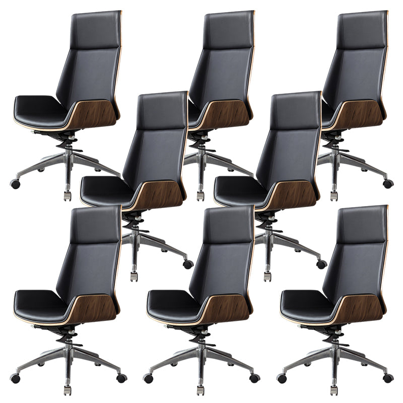 Contemporary Slide Swivel Chair Executive High Back Managers Chair