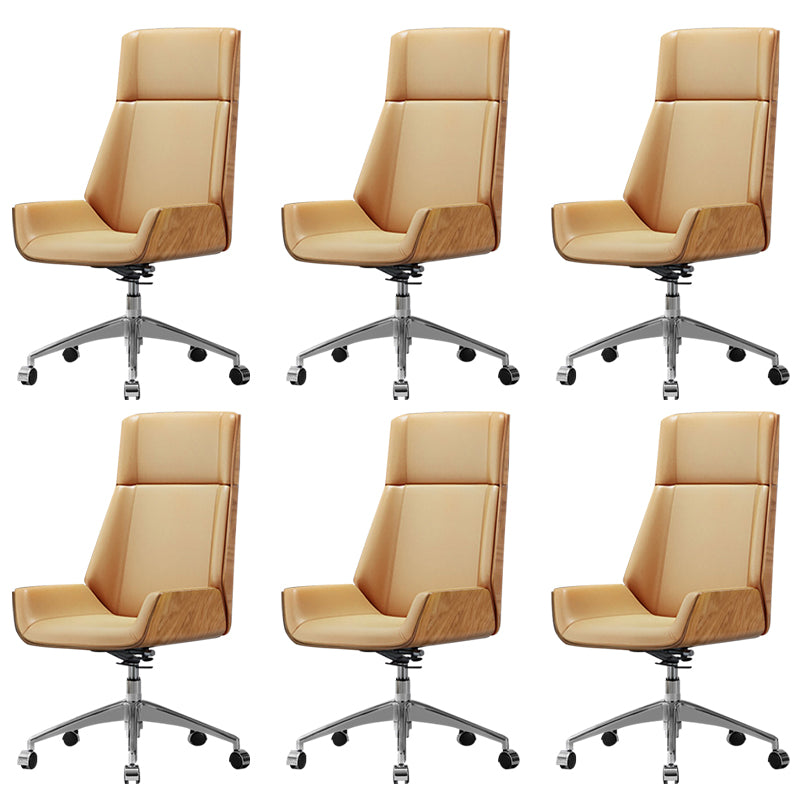 Contemporary Slide Swivel Chair Executive High Back Managers Chair