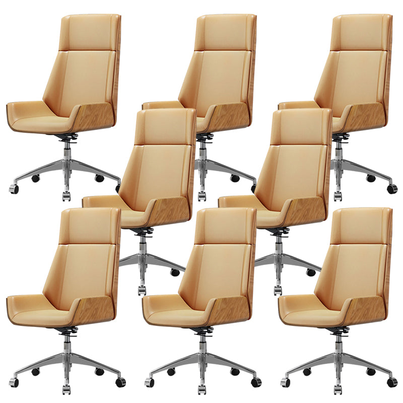 Contemporary Slide Swivel Chair Executive High Back Managers Chair