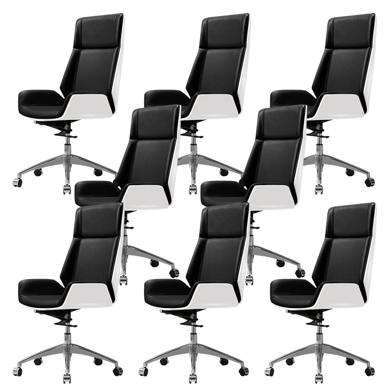 Contemporary Slide Swivel Chair Executive High Back Managers Chair