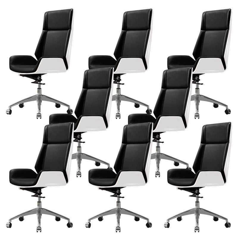 Contemporary Slide Swivel Chair Executive High Back Managers Chair