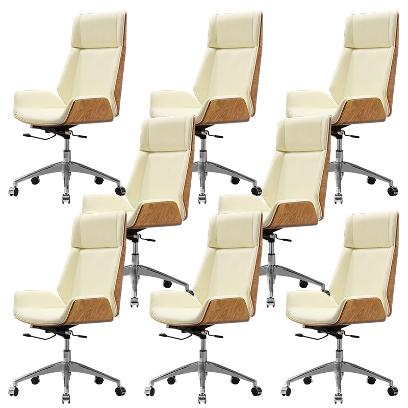 Contemporary Slide Swivel Chair Executive High Back Managers Chair