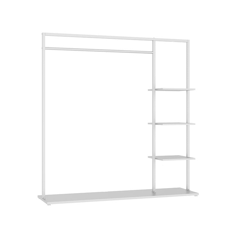 Contemporary Hall Stand Metal No Distressing Shelving Included Free Standing Coat Rack