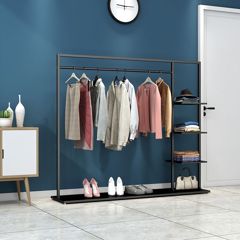 Contemporary Hall Stand Metal No Distressing Shelving Included Free Standing Coat Rack