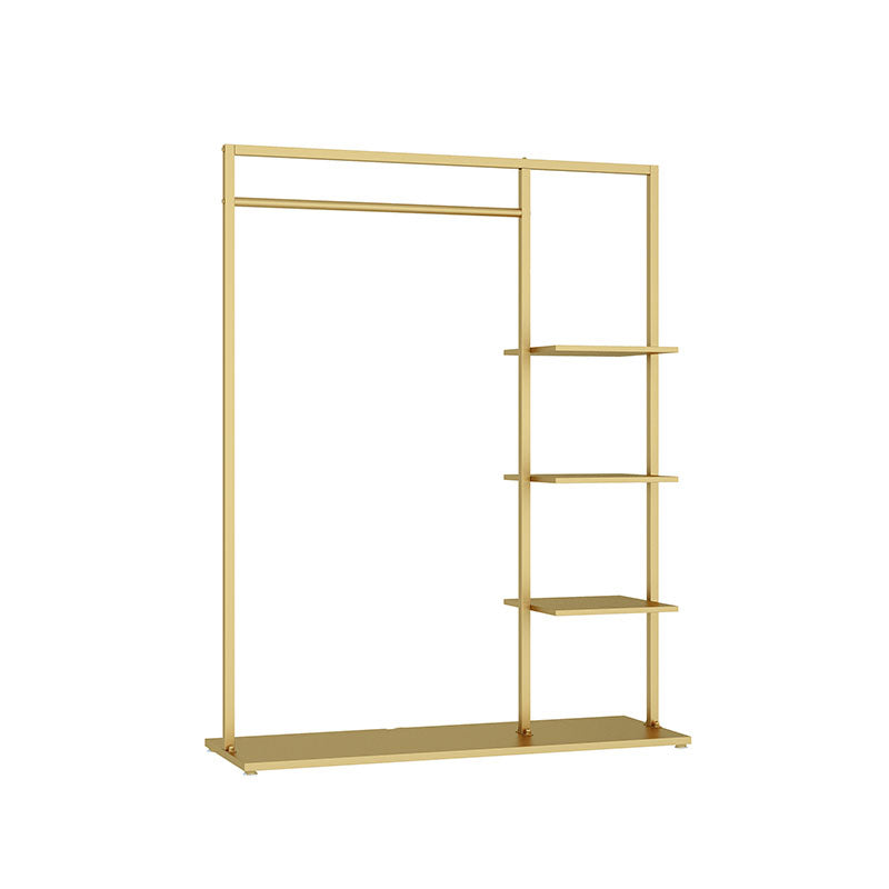 Contemporary Hall Stand Metal No Distressing Shelving Included Free Standing Coat Rack