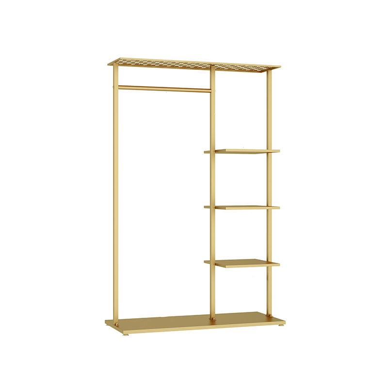 Contemporary Hall Stand Metal No Distressing Shelving Included Free Standing Coat Rack