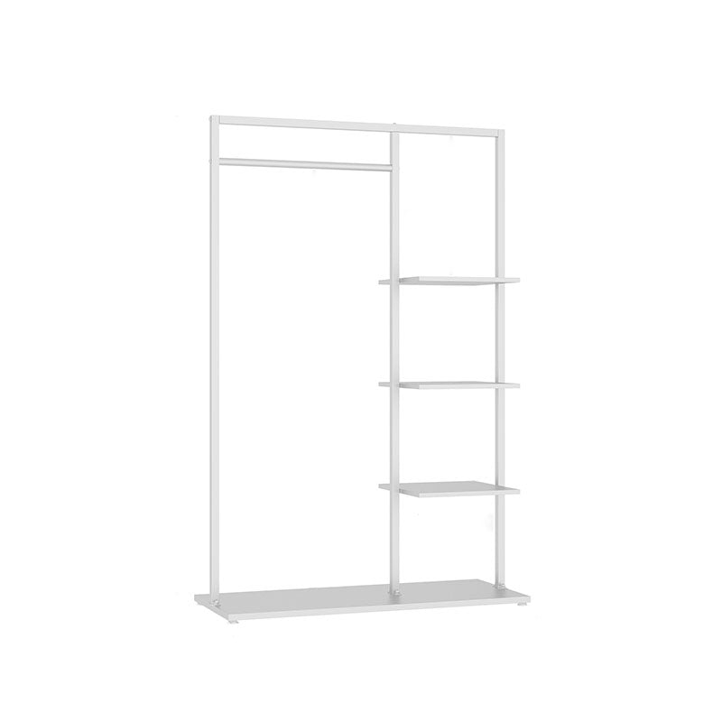 Contemporary Hall Stand Metal No Distressing Shelving Included Free Standing Coat Rack