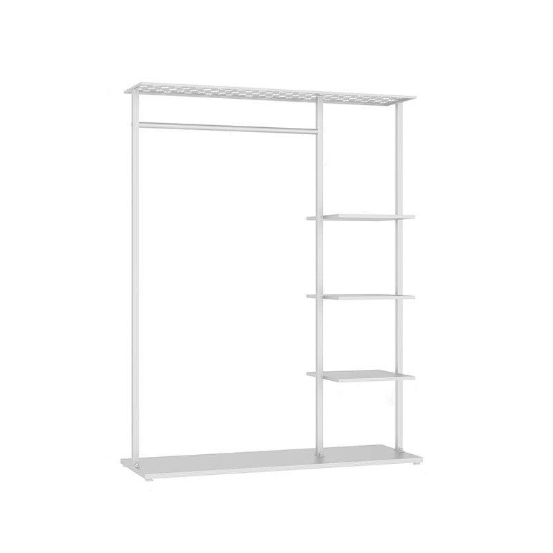 Contemporary Hall Stand Metal No Distressing Shelving Included Free Standing Coat Rack