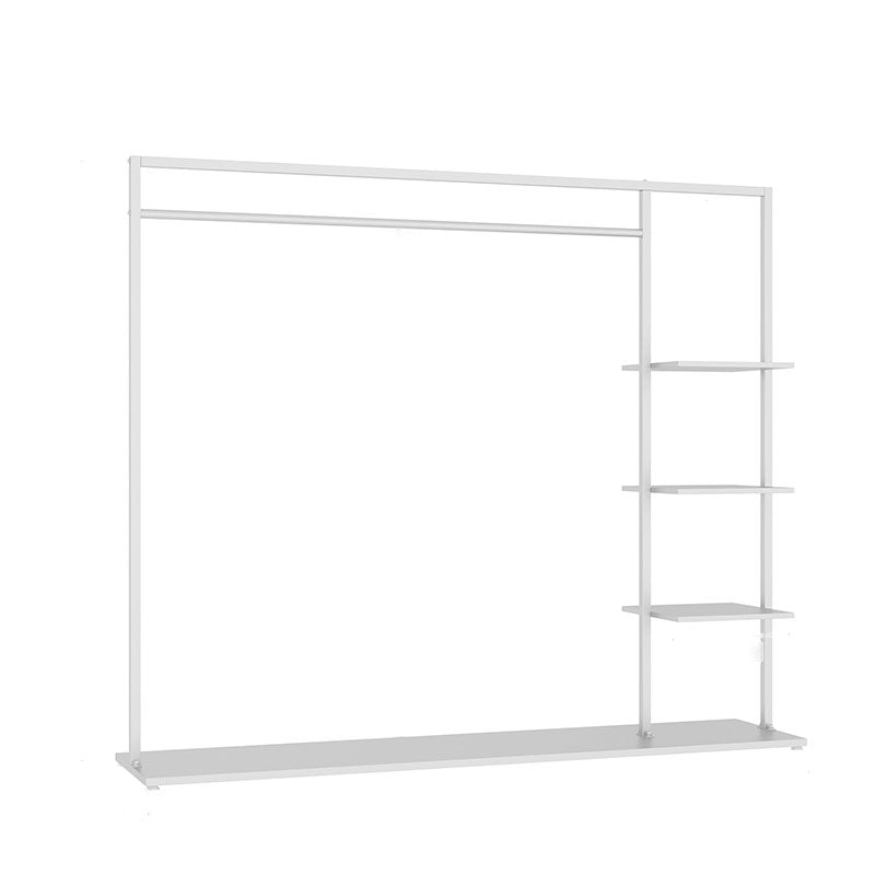 Contemporary Hall Stand Metal No Distressing Shelving Included Free Standing Coat Rack