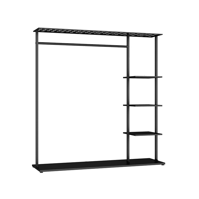 Contemporary Hall Stand Metal No Distressing Shelving Included Free Standing Coat Rack