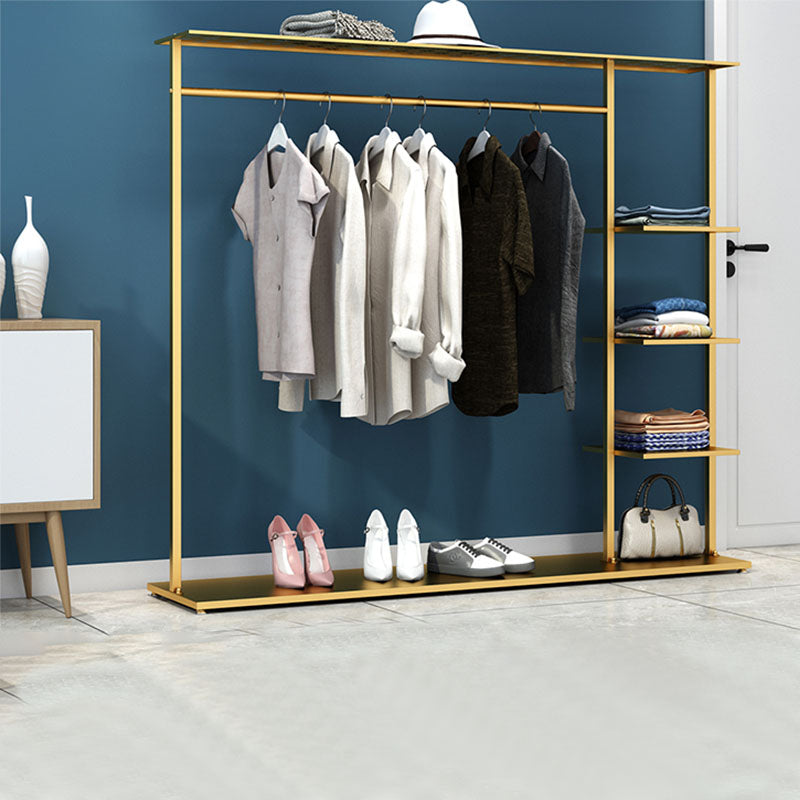 Contemporary Hall Stand Metal No Distressing Shelving Included Free Standing Coat Rack