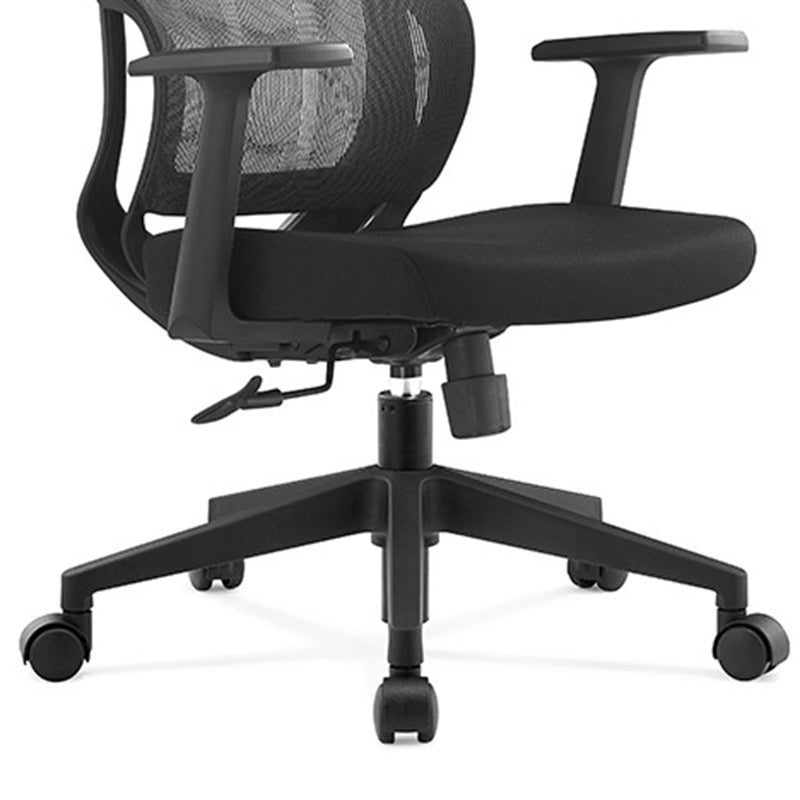 Modern Desk Chair Mesh Computer Chair with Pillow High-Back Chair with Wheels