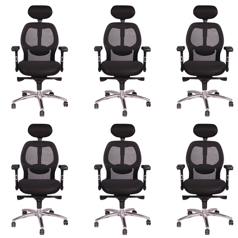 Modern Desk Chair Mesh Computer Chair Mid-Back Swivel Chair with Wheels