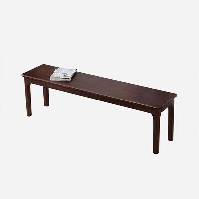 Mid-Century Modern Bedroom Bench 17.7" Height Rectangle Seating Bench with Legs