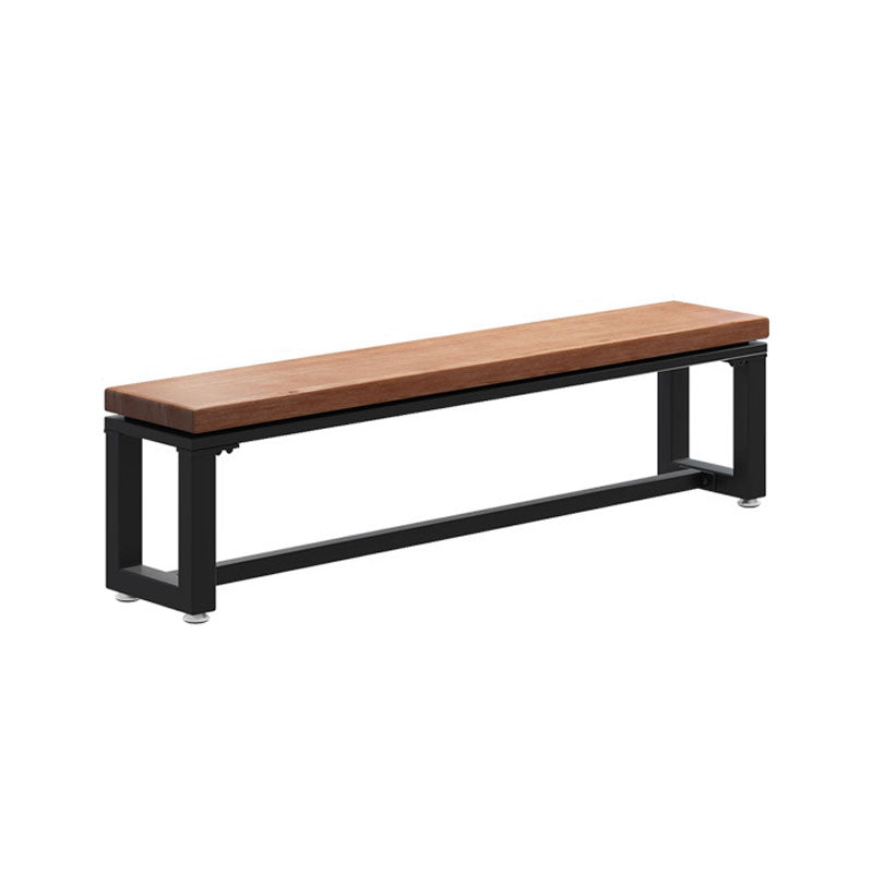 Mid-Century Modern Solid Wood Bench Rectangle Seating Bench with Legs